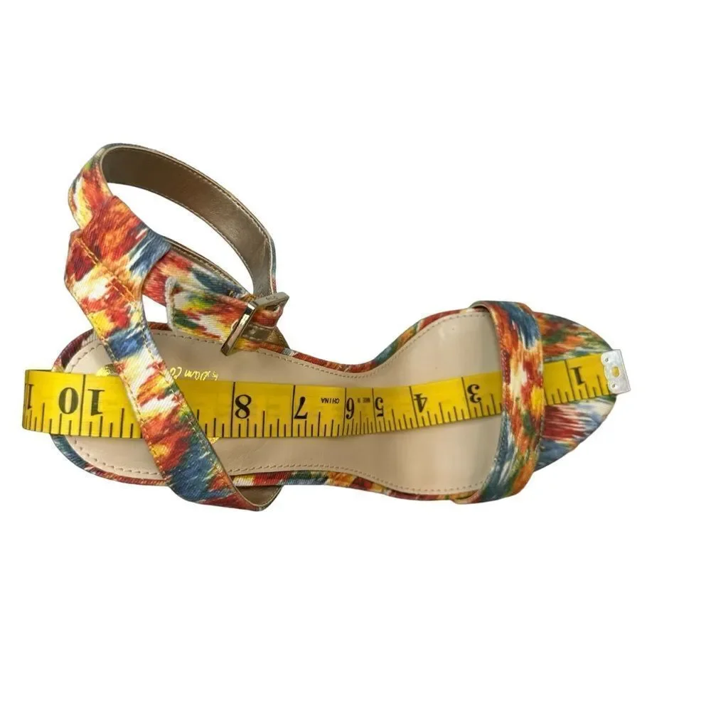 Circus Sam Edelman Multi Colored Annette Heeled Sandal Sz 9 - Picture 9 of 17